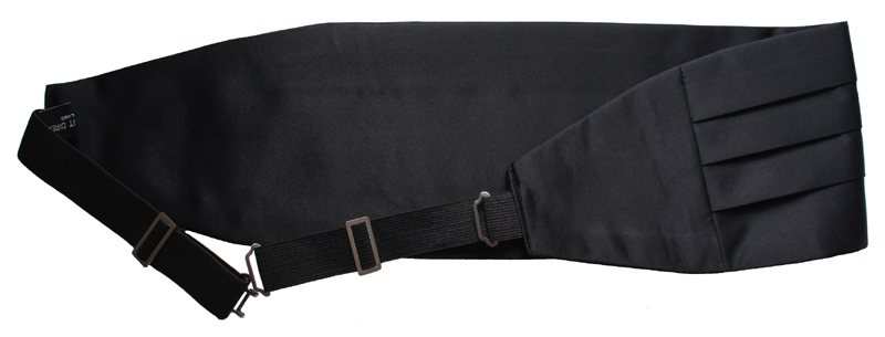 Black Satin Cummerbund - £10 